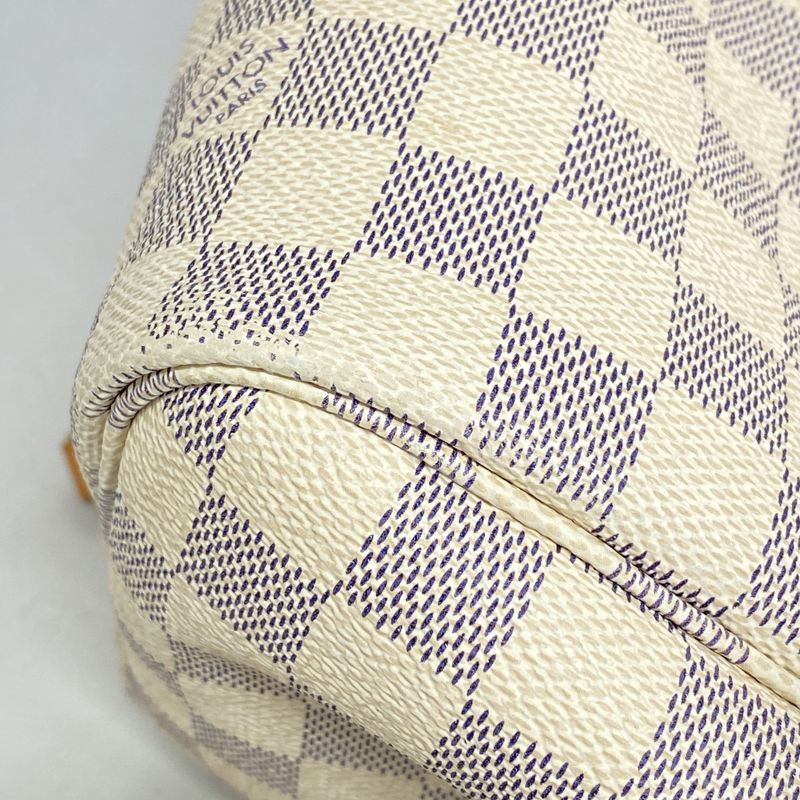 Louis Vuitton Tote Bag Damier Azure Neverfull MM N41605 White Rose Ballerine