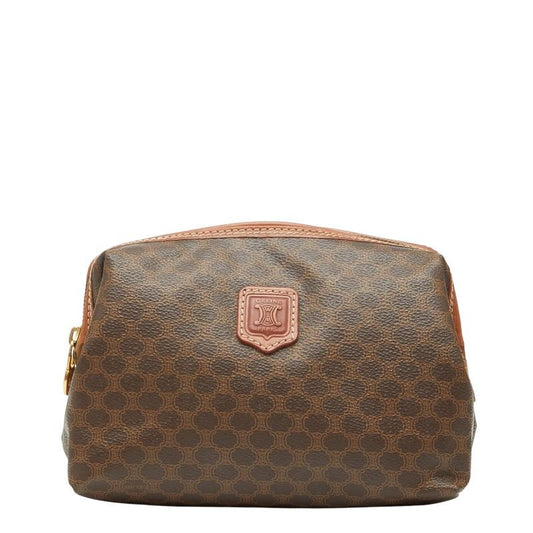 Celine Macadam Brown PVC Leather Women's Celine