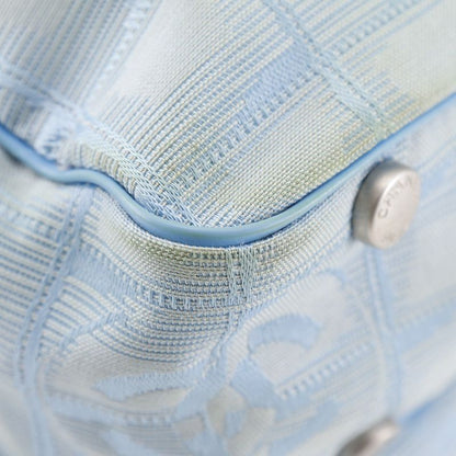 Chanel New Travel Line A15973 Nylon Canvas Light Blue Ladies Handbag