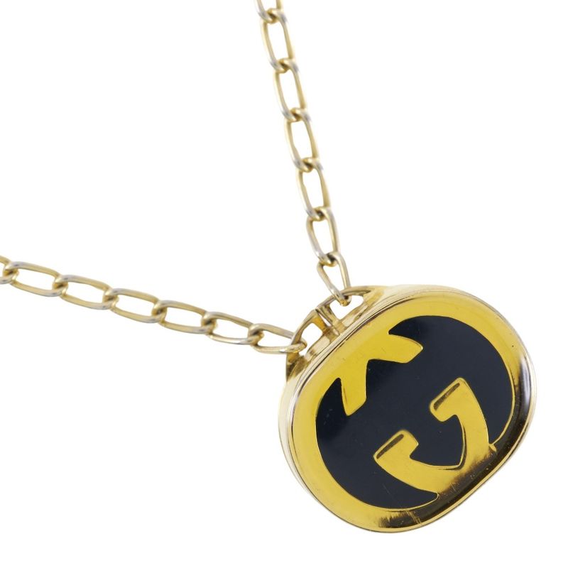 Gucci Locket Gold Plated Gold Ladies 33.5g Necklace