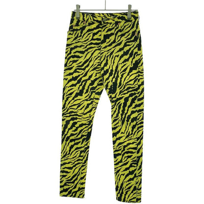 Gucci Zebra Print Skinny Denim Pants 502797 Yellow 24