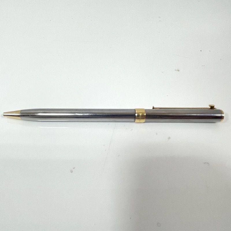 Tiffany & Co T-Clip Ballpoint Pen Blue Ink Storage with Bag and Box Writing