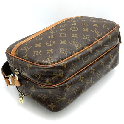 Louis Vuitton M45254 Monogram Reporter PM Shoulder Bag Brown Monogram Canvas