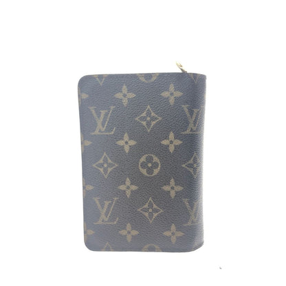 Louis Vuitton Women's Bifold Wallet Monogram Porte Papier Zip M61207 Brown