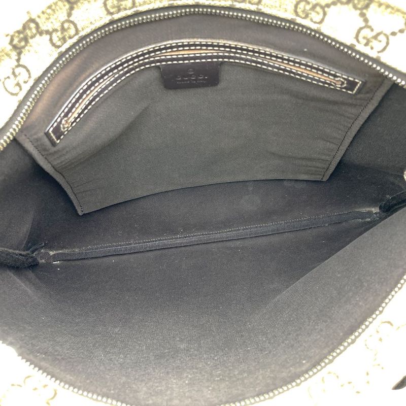 Gucci 201446 Shoulder Bag Brown GG Supreme Canvas Women's High Brand