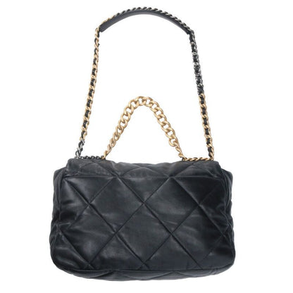 Chanel As1162 Chanel19 Maxi Flap Shiny Lamb Skin 2WAY Shoulder Bag Men's