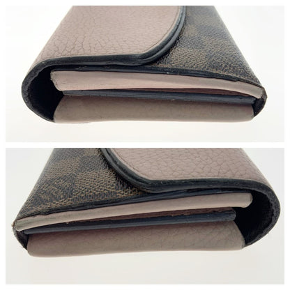 Louis Vuitton Damier Portefeuille Normandy Bifold Long Wallet N61262 Brown