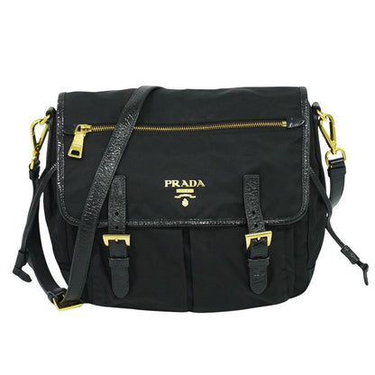 Authentic Prada Nylon Shoulder Bag Pochette Black Bag Pre-owned [follow-up
