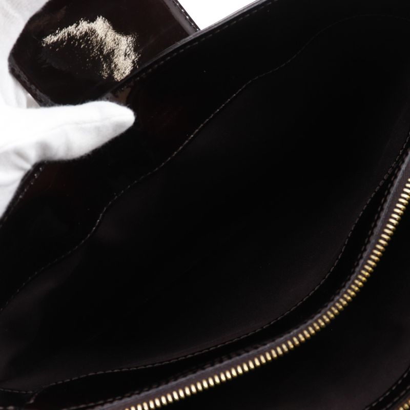 Louis Vuitton Melrose Avenue M93757 Monogram Vernis Amarante Gold Ladies Handbag