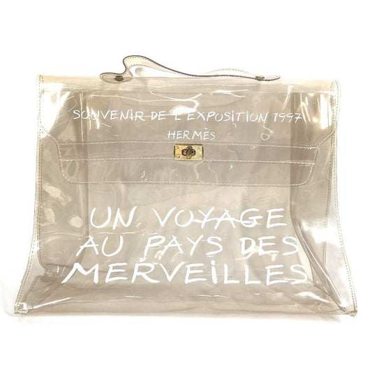 Hermes Handbag Vinyl Kelly Vinyl Clear