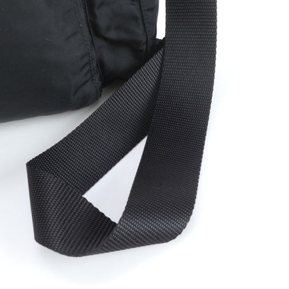 Prada Tessuto Nylon Triangle Logo Leather Shoulder Bag Crossbody Messenger