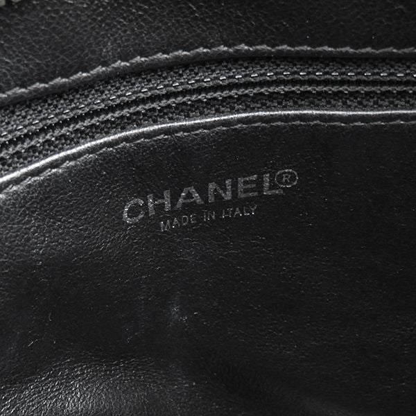 Chanel Tote Bag Revival Tote Caviar Skin Black Silver Hardware Black Coco Mark