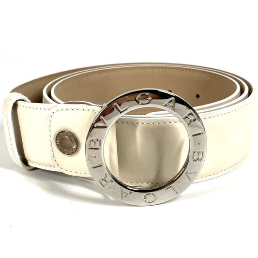 Bvlgari Logo Leather White