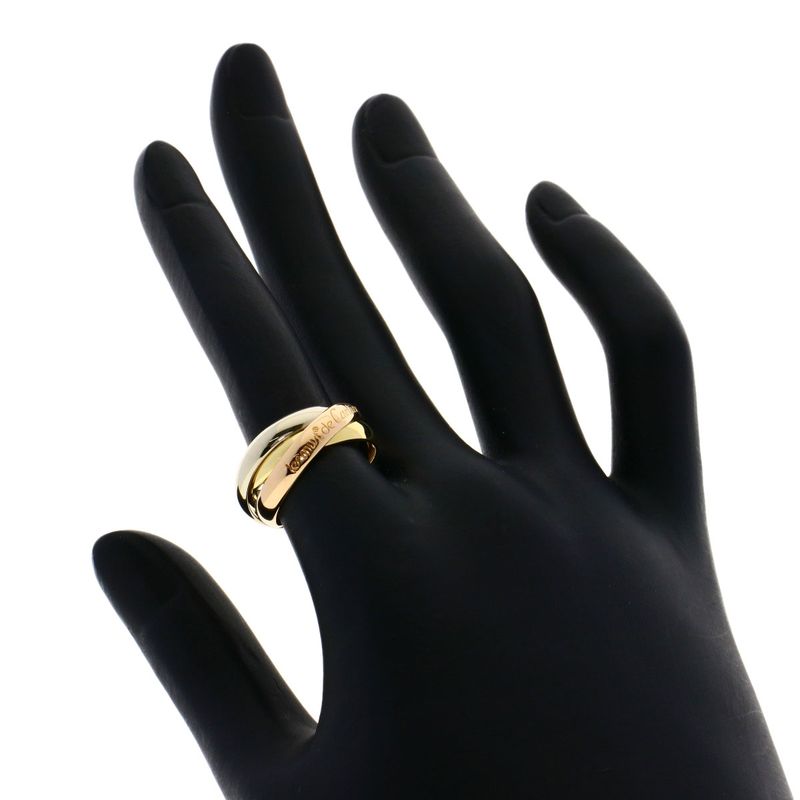 Cartier Trinity #50 Ring 18K Yellow Gold 18K White Gold 18K Pink Gold Ladies