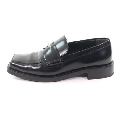 Louis Vuitton Connelly Line Logoed Square Toe Leather Coin Loafer Black