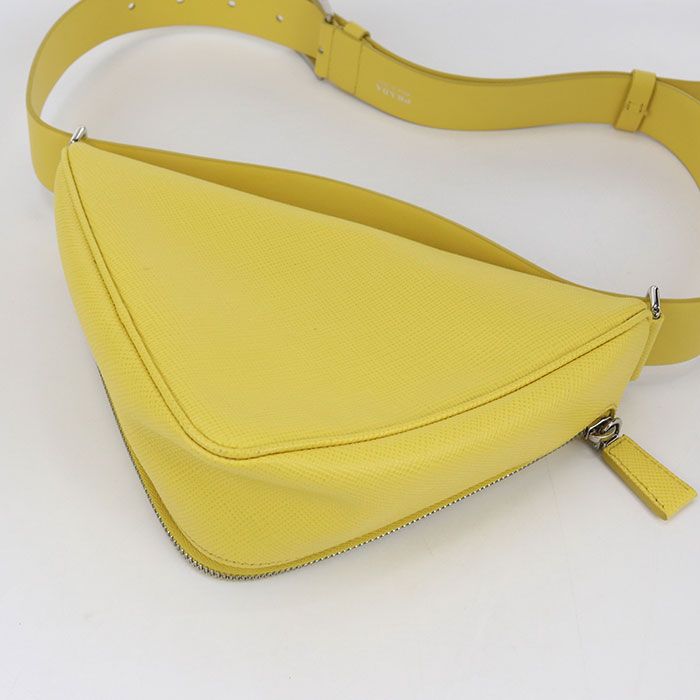 Prada Triangle 2vl039 2FAD F0377 Shoulder Bag Leather Unisex