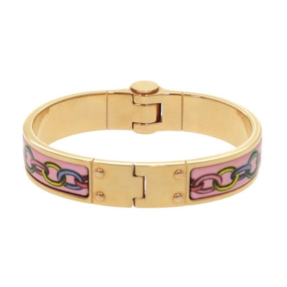 Hermes Charnière PM Bangle Metal Pink Gold Bracelet 0177 Hermes