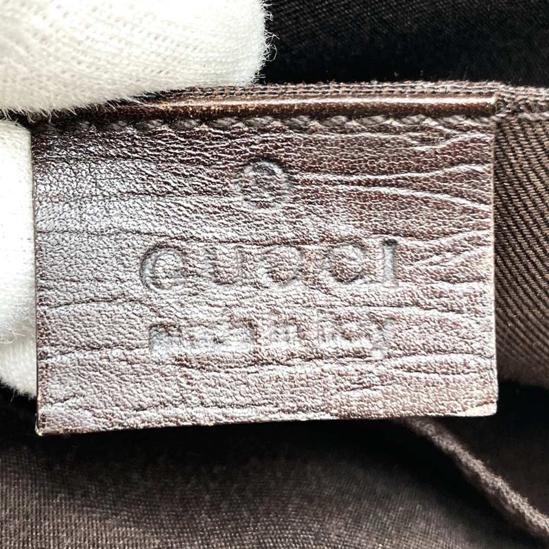 Gucci 122754 Shoulder Bag GG Supreme Brown Beige Ladies Men Fashion Vintage