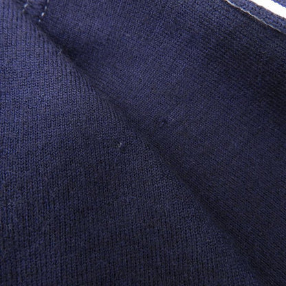 Table Chanel 08C P32498 Cashmere Side Stripe Airplane Stitch Knit Skirt Navy