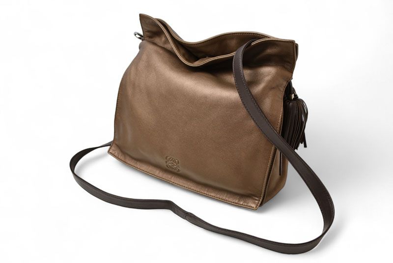 Loewe Flamenco Bag Crossbody Tassel Anagram Loewe Nappa Bag Bronze