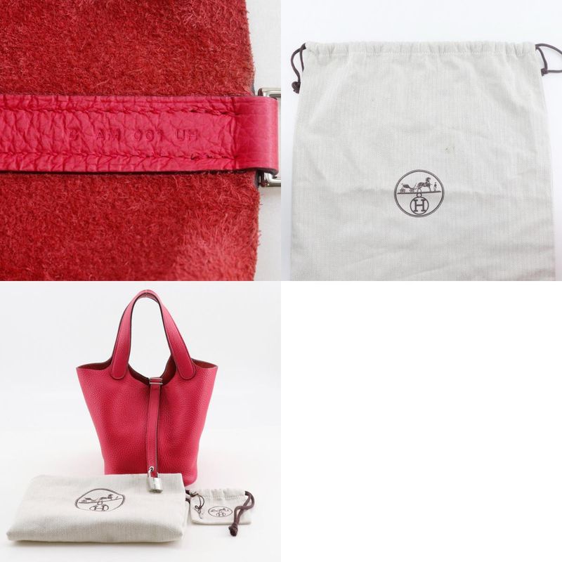 Hermes Picotin Lock 18 PM Taurillon Clemence Rose Extreme Pink C Ladies Handbag