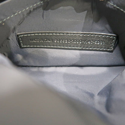 Balenciaga Monaco Flap Messenger Nylon Shoulder Bag Black