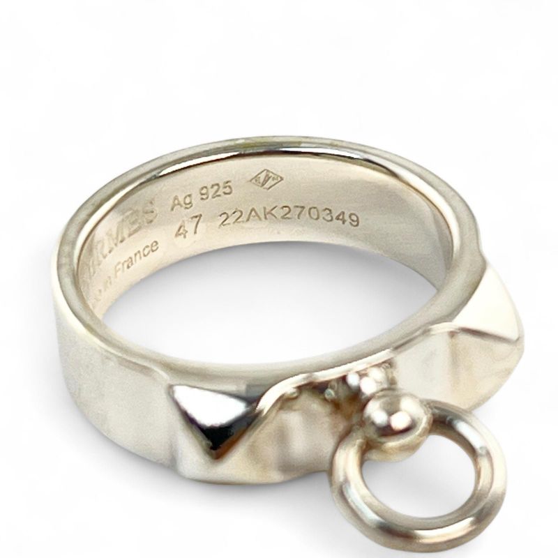Hermes Collierd Chien Ring - Ring Accessory Ag925 Silver 47 Size Equivalent To
