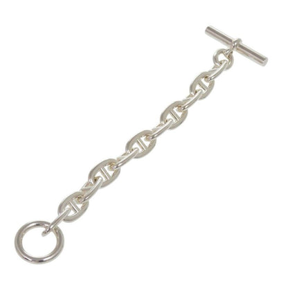 Hermes Chaine D'ancre TGM 11 Frames Silver 925 Bracelet 1502 Hermes