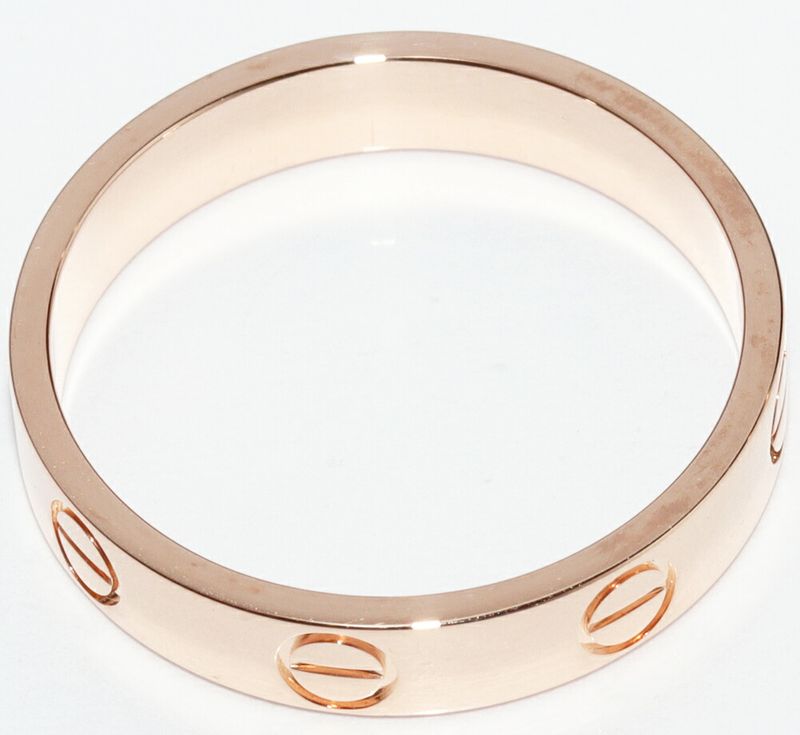 Cartier Rings 18K Pink Gold Love Ring Small Model Mini Love Ring Love Wedding