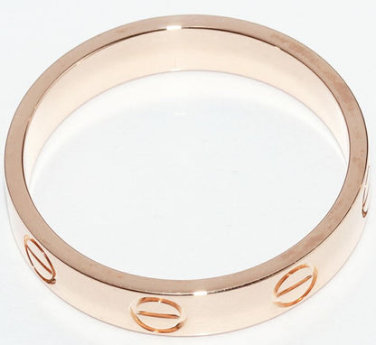 Cartier Rings 18K Pink Gold Love Ring Small Model Mini Love Ring Love Wedding
