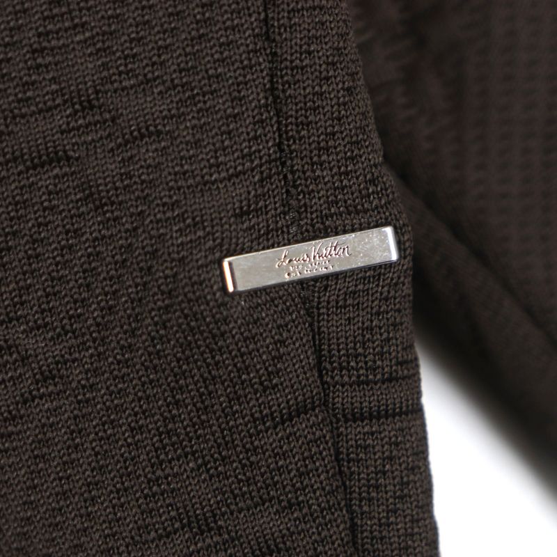  Louis Vuitton 2024 Hjy45w Monogram Logo Plate Zip-through Top Blouson Track