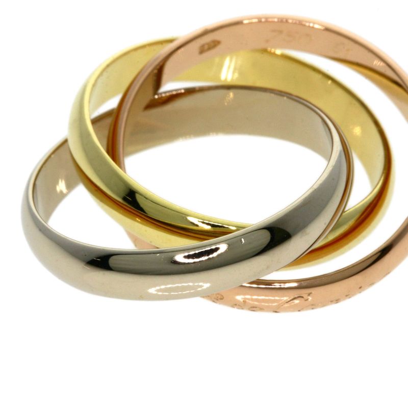 Cartier Trinity #51 Ring 18K Yellow Gold 18K White Gold 18K Pink Gold Ladies