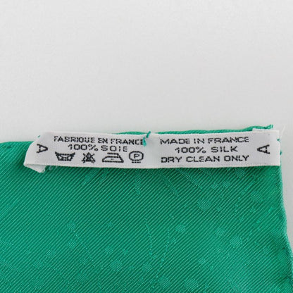 Hermes Carre 90 LUNA PARK Amusement Park Merry-go-round Silk Green Women's Scarf