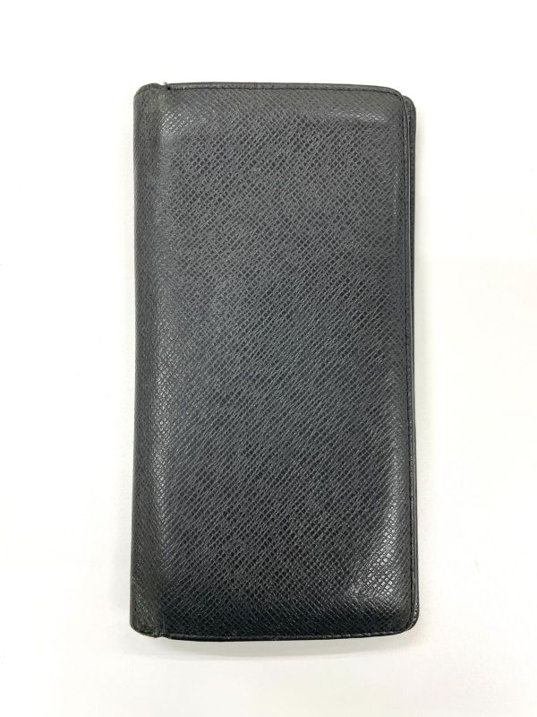 Louis Vuitton Taiga Portefeuille Brazza Long Wallet Billfold M32572 Ardoise