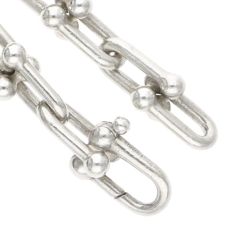 Tiffany & Co Hardwear Graduated Link Silver Necklace Men's 18inch