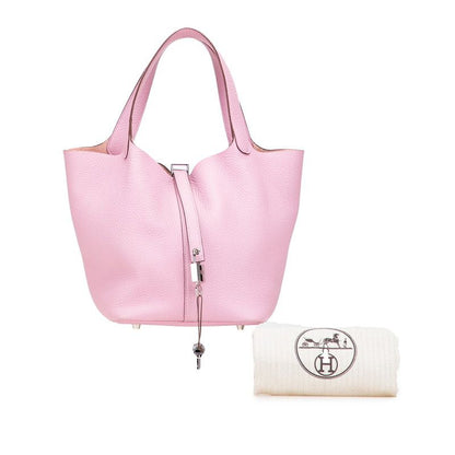 Hermes Picotin Lock MM Mauve Sylvestre Taurillon Clemence Ladies Hermes