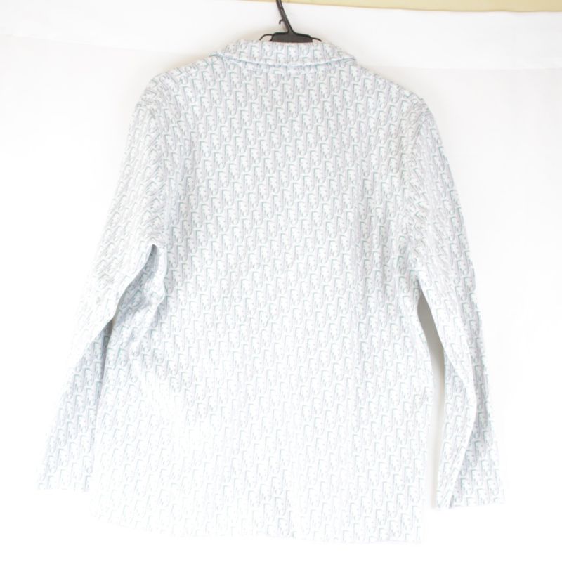 Christian Dior 023m550at099 Oblique Pattern Long Sleeve Shirt Cotton Men's