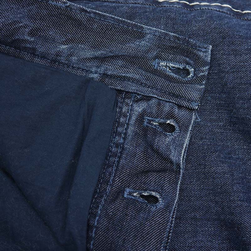 Bottega Veneta Stitch Denim Half Pants 662267 Size 46