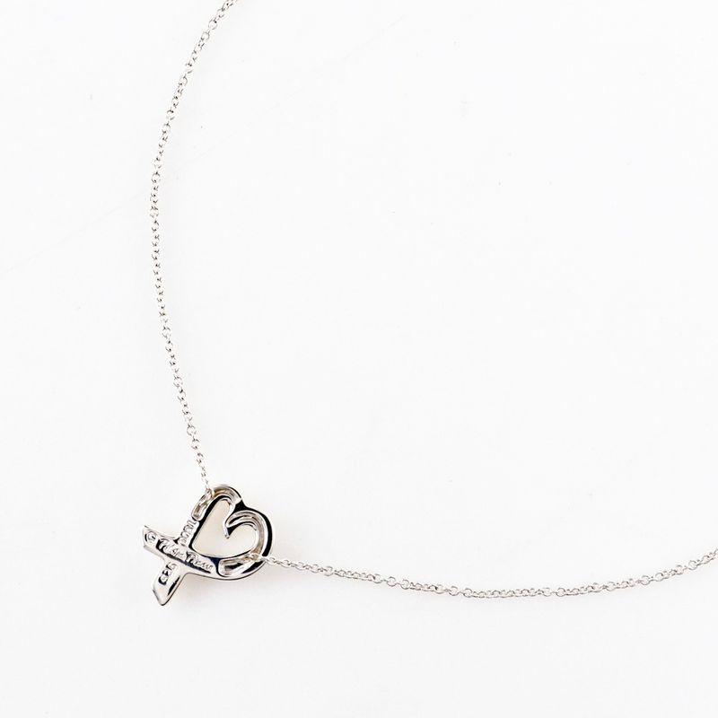 Tiffany & Co Loving Heart Paloma Picasso 925 Silver Ladies 2.7g Necklace