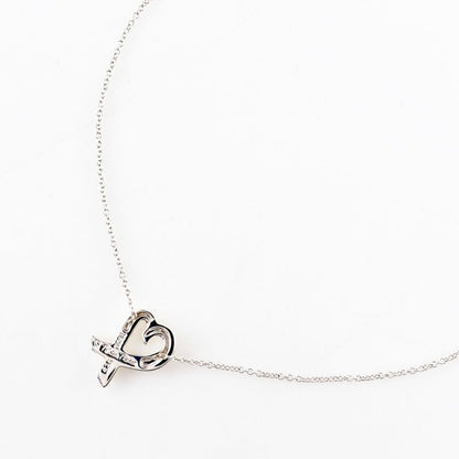 Tiffany & Co Loving Heart Paloma Picasso 925 Silver Ladies 2.7g Necklace