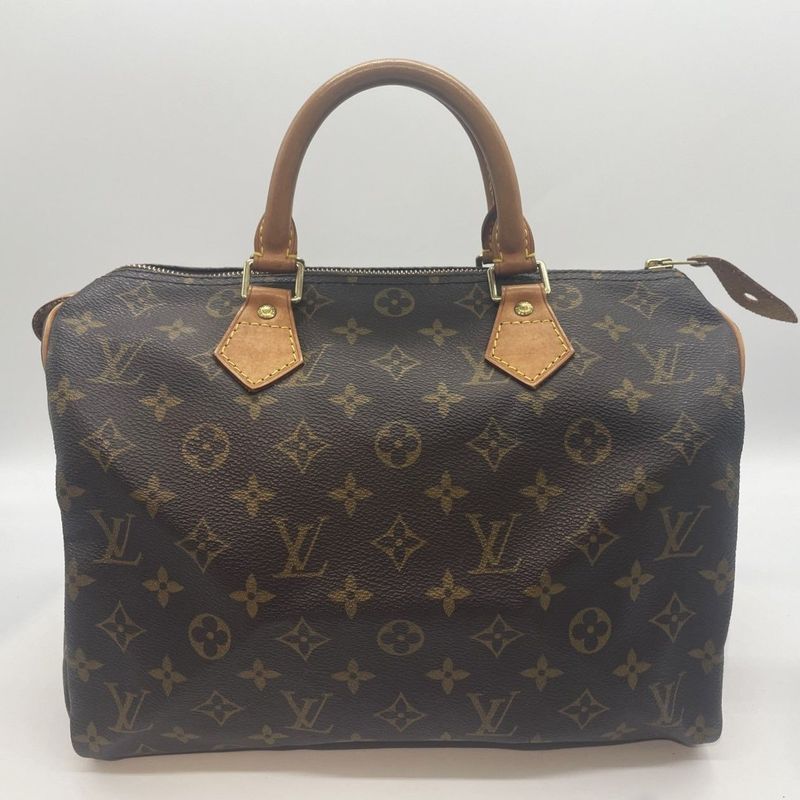 Louis Vuitton Monogram Speedy 30 M41526 Handbag Brown Preowned 005440