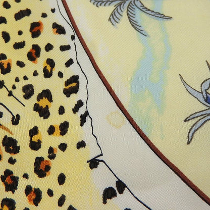 Hermes Scarf Carré 90 Silk Navy White Chasses Exotiques Accessories Women