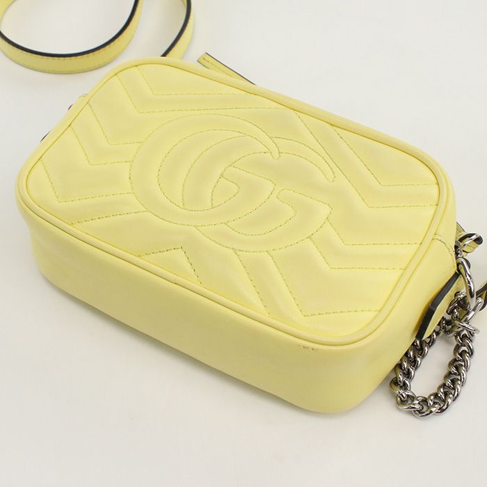 Gucci Mini Camera Bag GG Marmont 634936 Shoulder Bag Quilted Leather Women