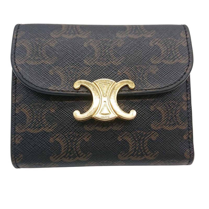 Celine Triomphe Folding Wallet Storage Bag With Box For Gift