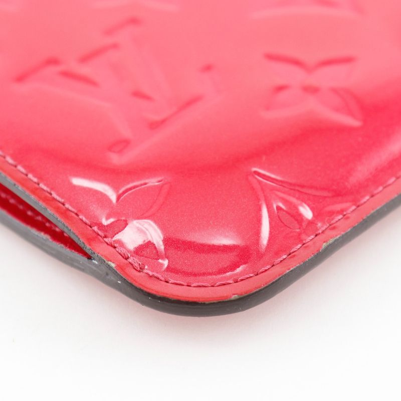 Louis Vuitton Pochette Cles NM M90312 Monogram Vernis Hot Pink Sn1146 Ladies
