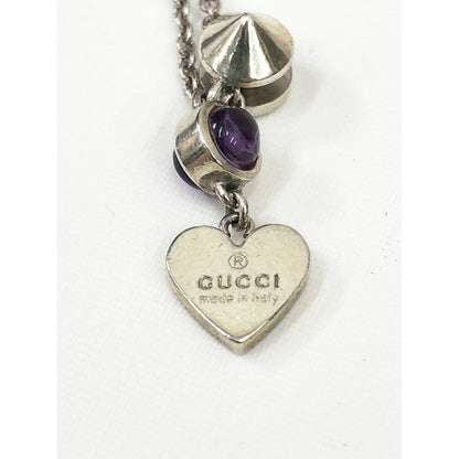 Gucci Amethyst Heart Pendant 325871 J21e0 8164 Purple