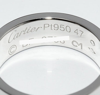 Cartier Ring Pt950 Love Ring Width 55mm (022in) B40849