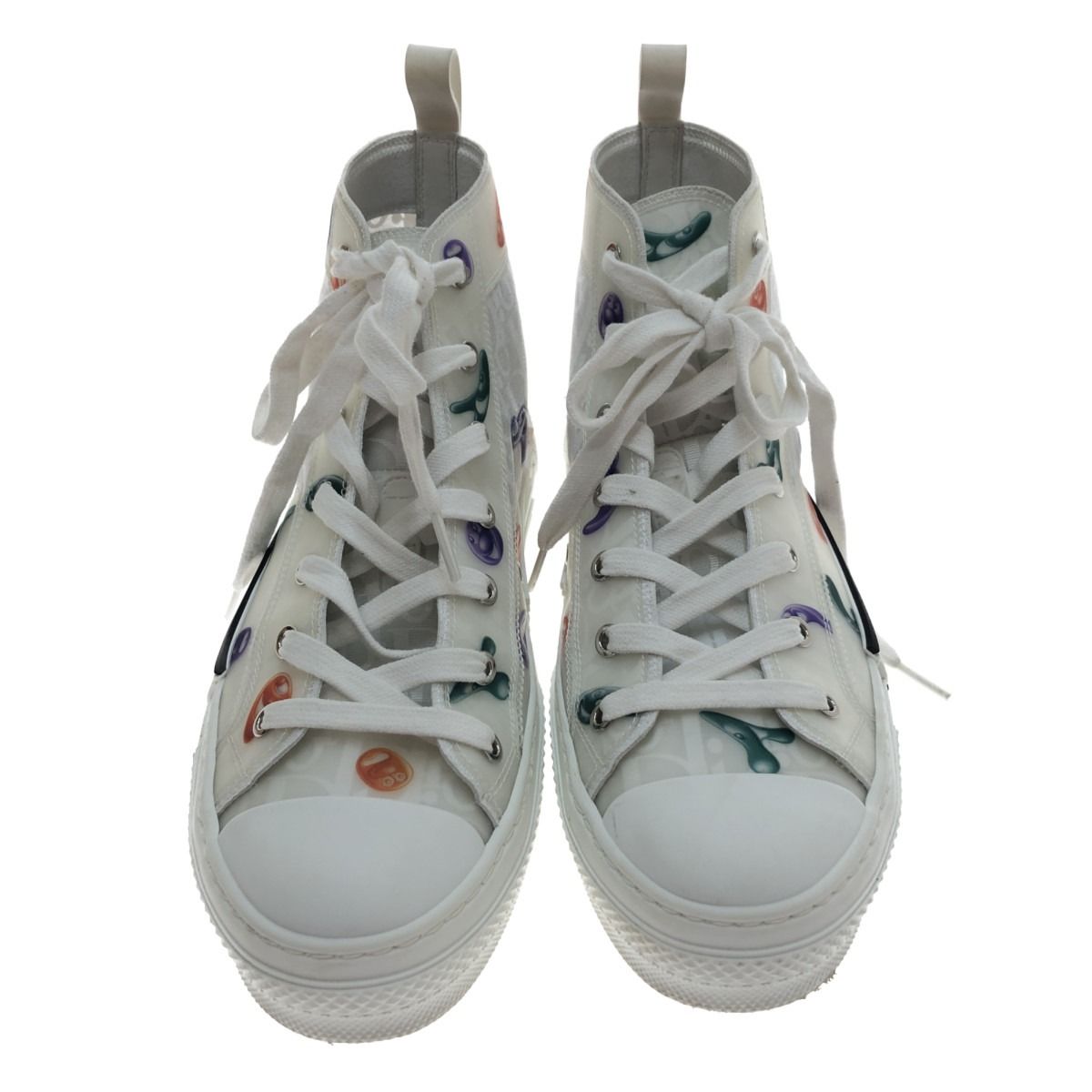 Christian Dior Shoes Sneakers High Cut Sneakers 40 Kenny Scharf White