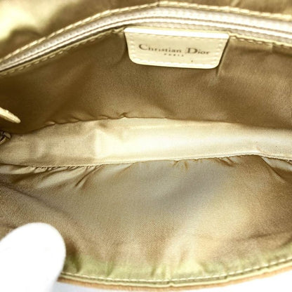 DIOR Handbag Beige Halaco/pvc Maris Pearl Women Men Fashion