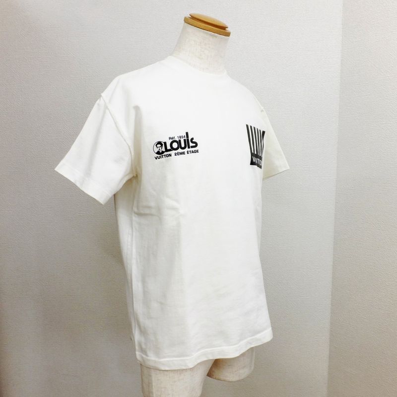 Louis Vuitton T-shirt Logo Monogram Short Sleeve LV White Notation